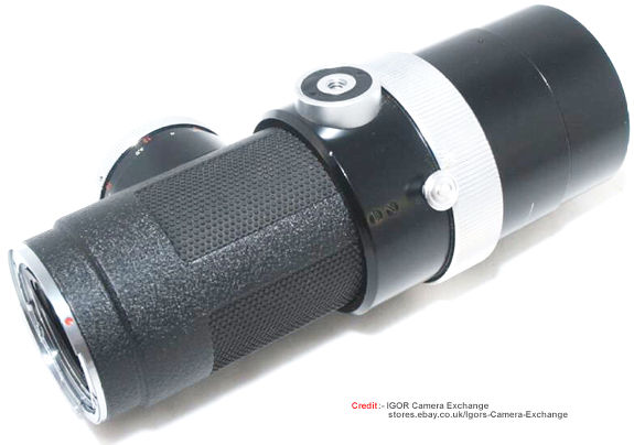 Carl Zeiss  250mm f/4.0 Olympia Sonnar lens barrel  inverted view