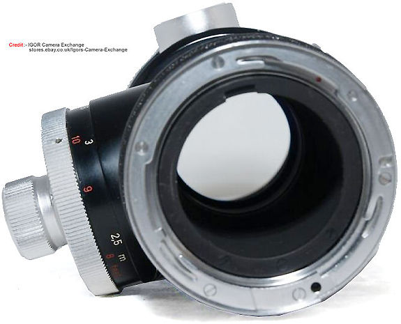 Carl Zeiss 250mm f/4.0 Olympia Sonnar rear lens mount section