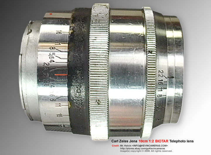 Rangefinder Zeiss-Opton Triotar 1:4 f=85mm (85mm f/4.0) telephoto lens