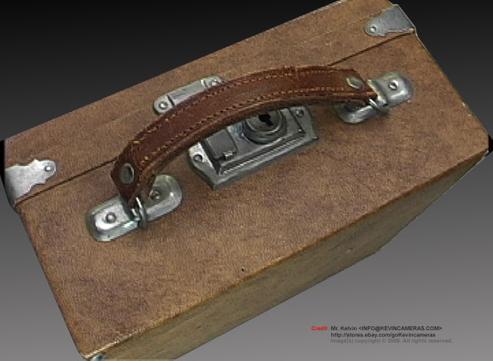 Full leather case for an old Contax Rangefinder (RF) version Carl Zeiss JENA 1:2.8 f=18cm (180mm f/2.8) Olympia Sonnar Telephoto lens  