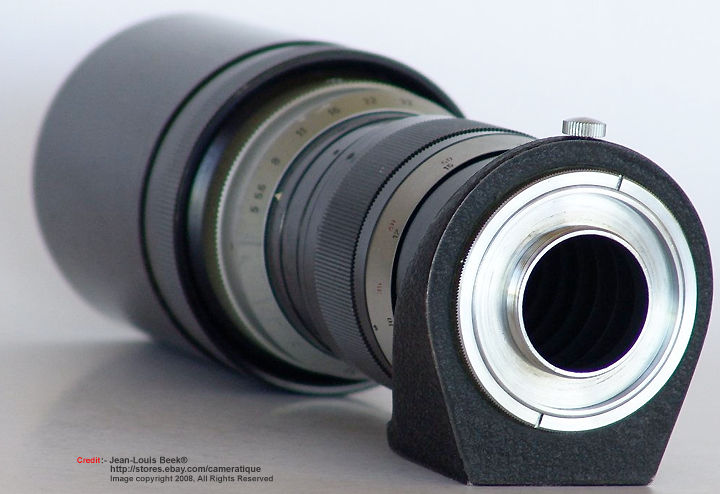 	LEICA TELYT  1:5 f=400mm (400mm f/5.0) Super Telephoto lens   rear section view