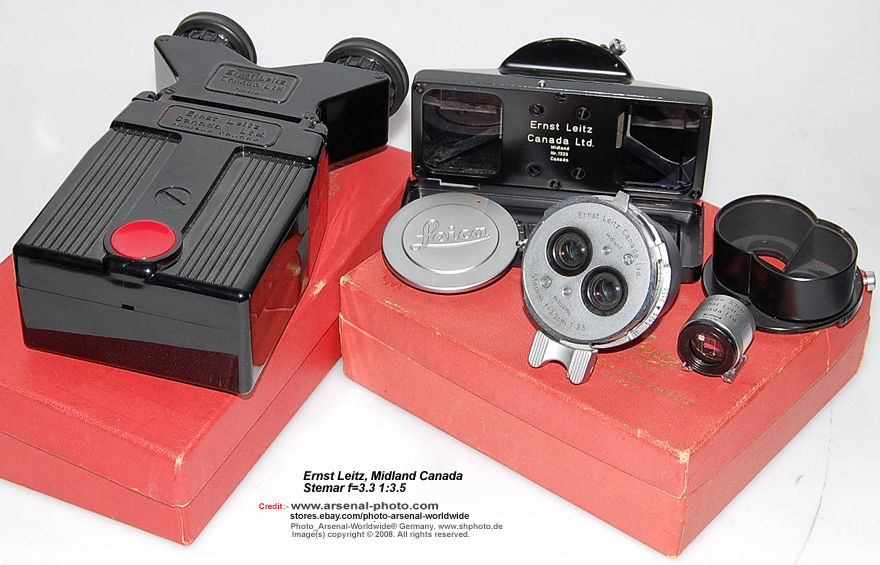 Ernst Leitz STEMAR  (Midland, Canada)
STEMAR f=3.3cm 1:3.5 Stereo Lens