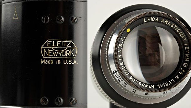 Anastigmat 127mm f/4.5; E. Leitz New York, 