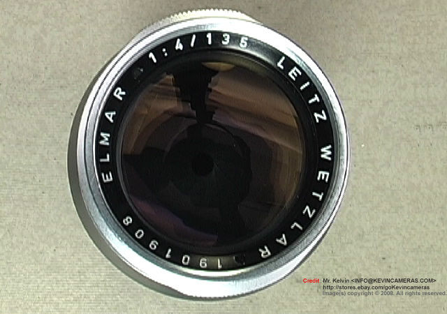 Leica Ernst Leitz Wetzlar ELMAR  f=13.5cm 1:4  (135mm f/4.0) telephoto lens