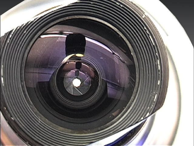 Contaxrex 21mm f/4.5 Biogon Rear lens element view