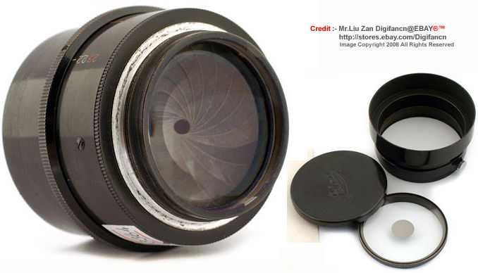 Leitz THAMBAR f=9cm 1:2,2 with filter, front and rear lens cap