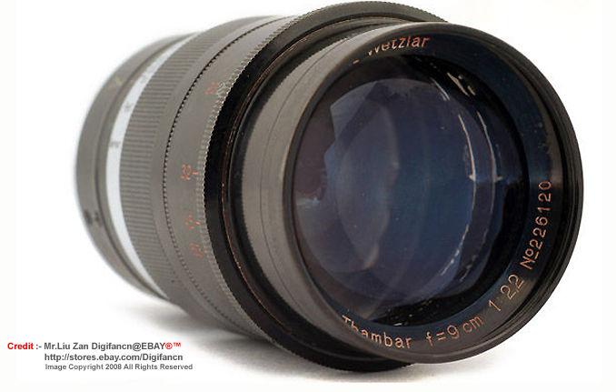Leitz THAMBAR 9cm f/2.2 portrait lens
