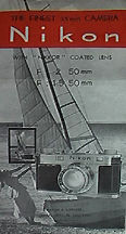 Instruction manual for Nikon S2 with lens information
