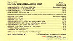 PRICE LIST LINK