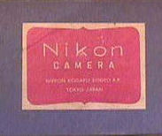 Nikon camera box for ranegfinder Nikon S model