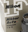 Gray box packing design for some of the auto Nikkor lenses during Nikon F/ F2 era