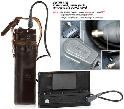 Nikon S36 with powerpack and connecting power ord 