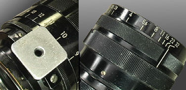 Tripod collar base plate for Nikkor 18cm f/2.5