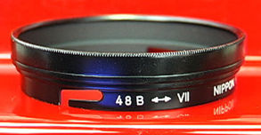 Lens hood and Series VII filter for RF Nikkor 2.5cm f/4.0 lens data