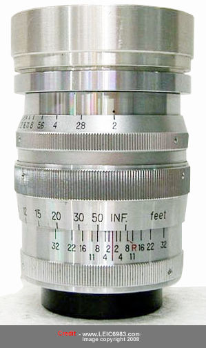 LEICA SM (LSM) chrome body version  second series Nikkor-P 1:2 f=8.5cm telephoto lens for Nikon rangefinder cameras