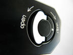 Features on Nikon S3 Millennium 2000 Limited Edition Black rangefinder camera - Camera back lock/opening lever