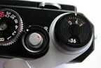 Features on Nikon S3 Millennium 2000 Limited Edition Black rangefinder camera -  film counter and shutter release button
