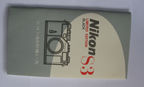 Features on Nikon S3 Millennium 2000 Limited Edition Black rangefinder camera - instruction booklet
