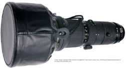 Ais Nikkor 400mm f/3.5 IF-ED with lens pouch