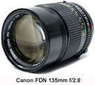 Canon New FD 135mm f/2.8