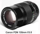 Canon New FDN 135mm f/3.5