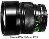 Canon New FD 135mm f/2.0