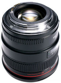 Reverse view for fast speed Canon EF 24mm f/1.4L ultrawideangle lens with metallic lens mount
