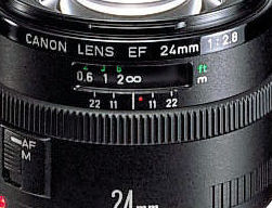 Lens data and DOF scales