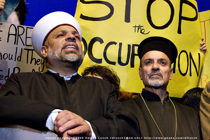 Sheikh and Priest Bethlehem, Land of conflicts by  Damon