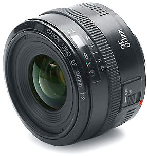 Canon EF 35mm f/2.0 wideangle side/front view