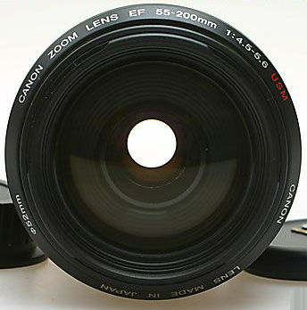 Canon EF 55-200mm f/4.5~5.6 Front section