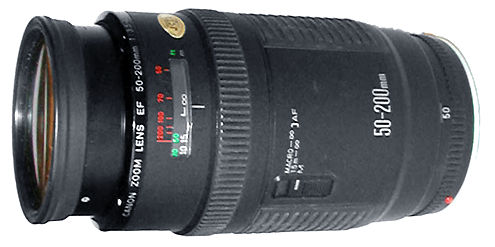 Canon EF 20-200mm f/3.5~4.5 side view
