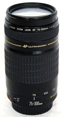 Canon tele zoom lens 75-300mm f/4~5.6 USM