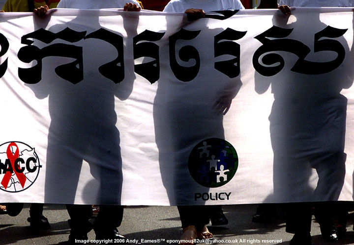 Anti AIDs day Phnom Penh, Cambodia