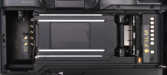 Canon EOS-1N shutter Unit at the film back open postion