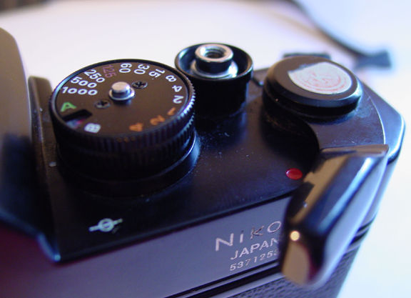 Power on view of Nikkormat EL