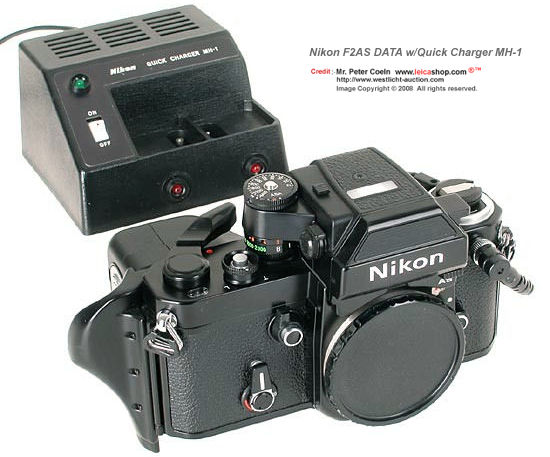 Nikon F2 AS DATA SLR camera with charger MH1