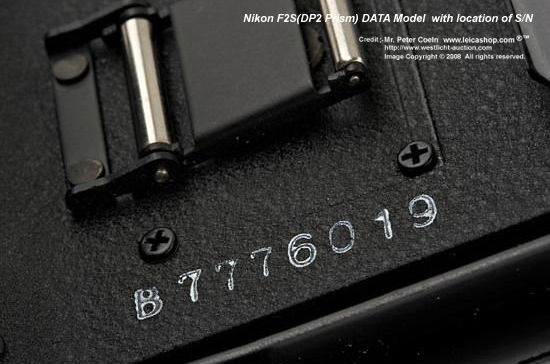 Serial Number encoded on the MF-10 DATA BACK