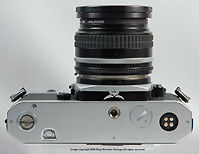 Nikon FM2N chrome base view