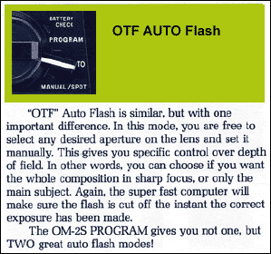 OTF AUTO FLASH explained
