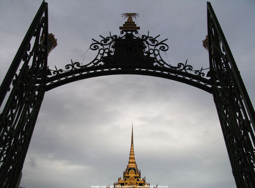 The main entrance to Silver Pagoda of  Royal Palace, Phnom Penh