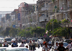 A side lane alley at Phnom penh