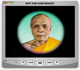 Sequence of old photo of the late abbot of Wat Pak Nam, Luang Phor Sodh