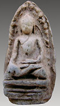 An old, antique Pra ROD image from Wat Mahawan, Lumpoon, Nothern Thailand