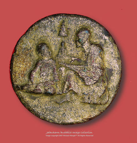 an aged, original early version of Jatukarm / Jathukarm /Jathukam Image Front section view