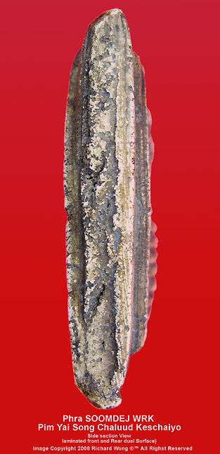 Soomdej / soomdet Wat Rakhang Pim Yat Song Chaluud Keschaiyo side  view