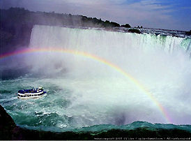 Rainbow over Nigara Falls